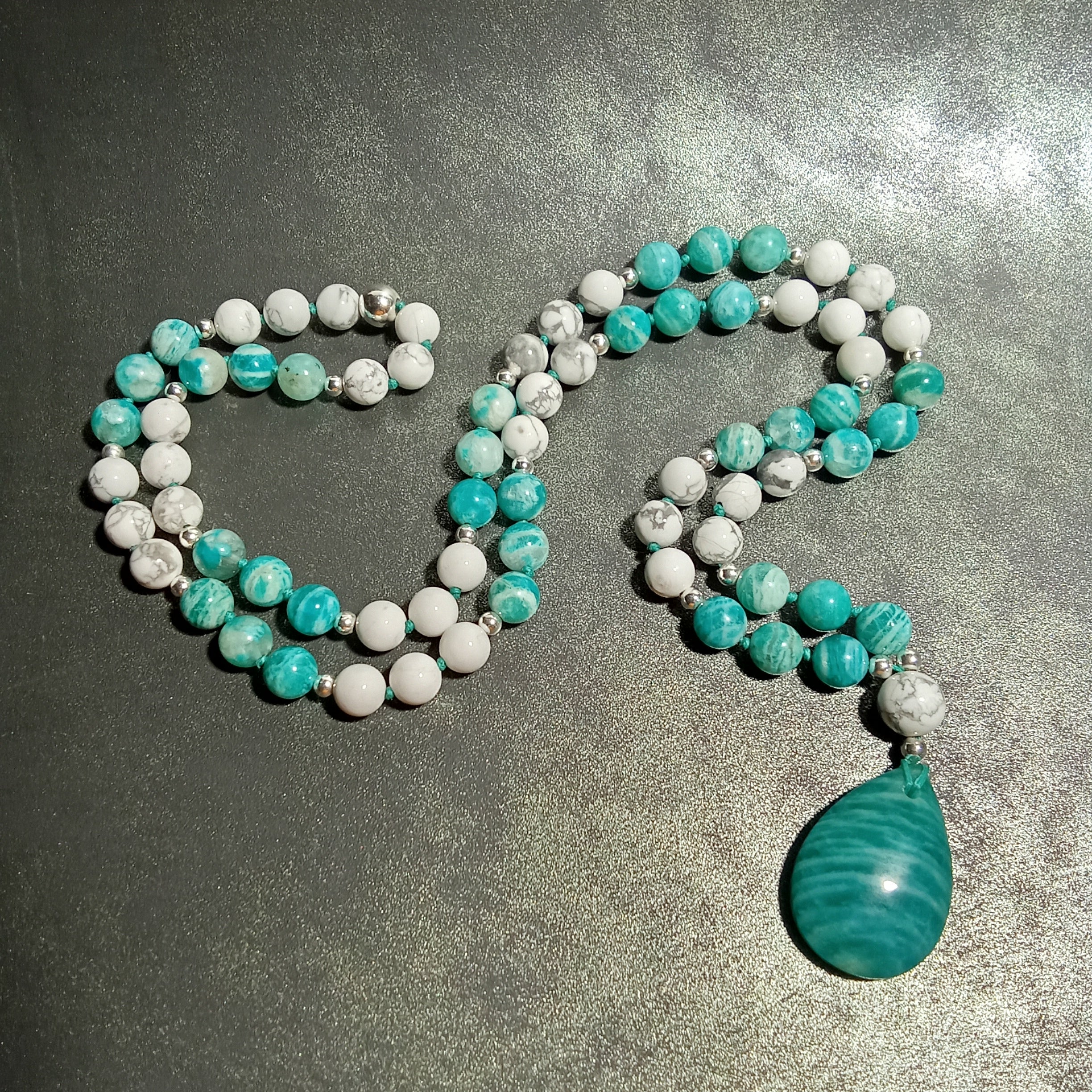 Amazonite & Howlite Necklace