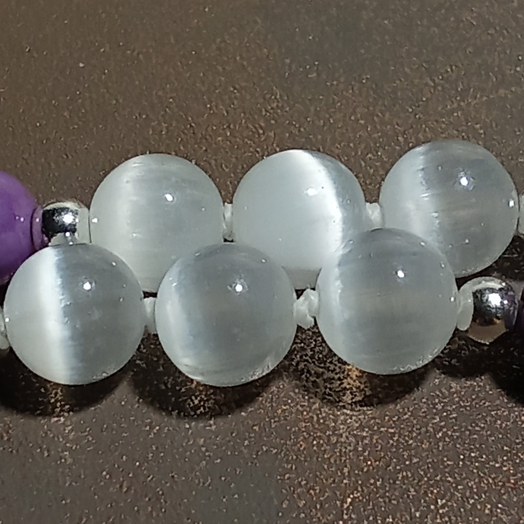 Phosphosiderite & Selenite Necklace