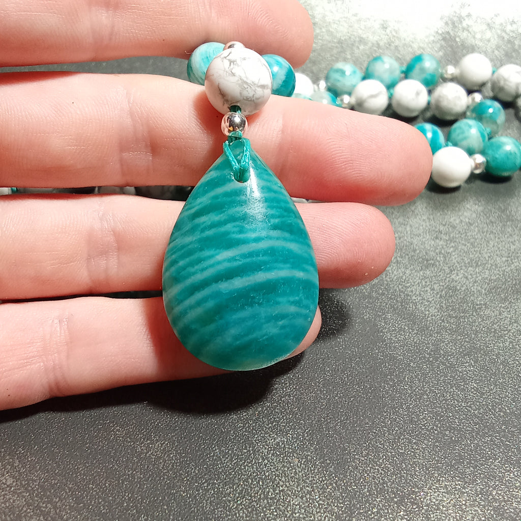 Amazonite & Howlite Necklace